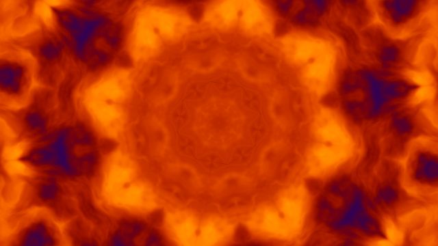 Kaleidoscope rendered result